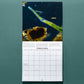 An inside page of the calendar, featuring a Spirostomum